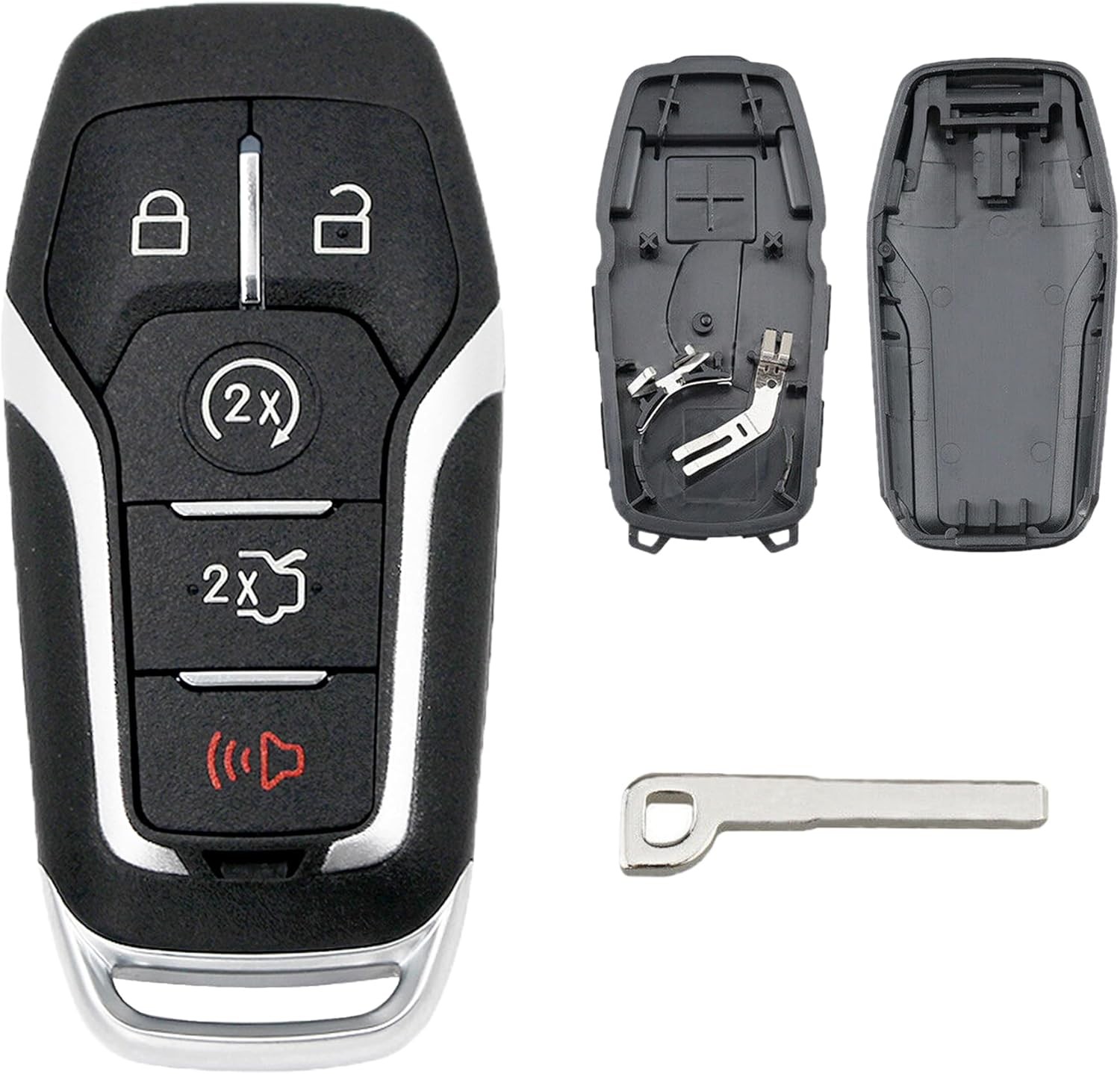 MechanMagic Smart Key Fob Shell Case Cover Replacement Fit for Ford F150 Explore