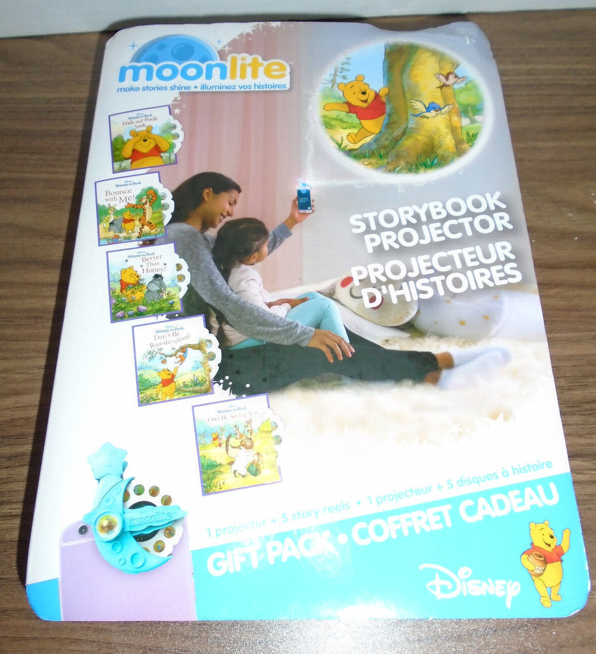 Moonlite Mini Projector with 5 Pixar Stories – New Way to Read Stories Togeth…