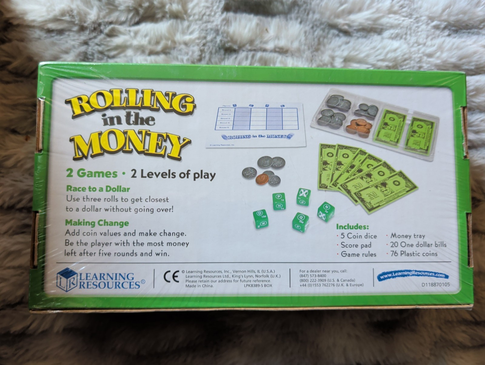 ROLLING IN THE MONEY learning resource educational game (BRAND NEW) Ages 7+