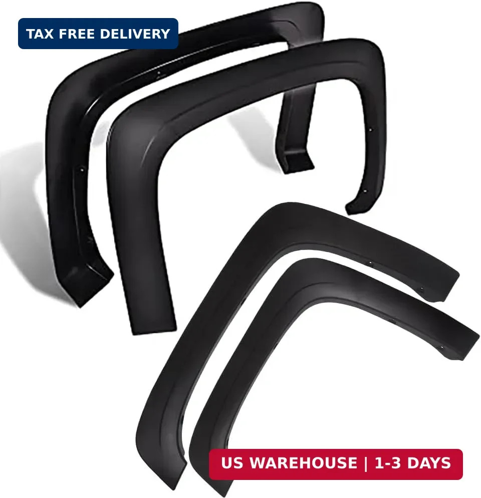 PIT66 Fender Flares, Fit 2007-2013 Chevy Silverado 1500, Fit 2007-2013 Silverado