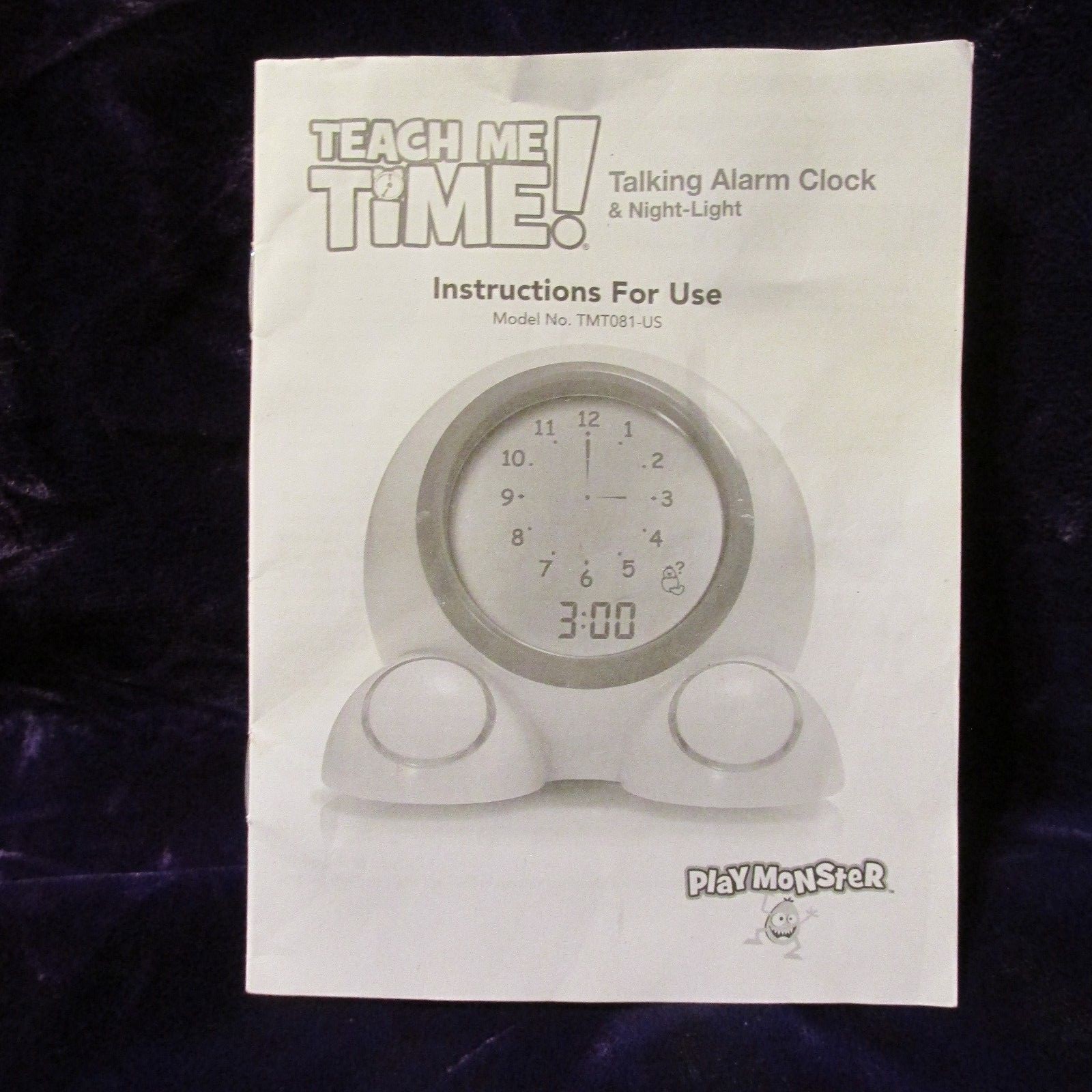 Teach Me Time Talking Alarm Clock & Night-Light