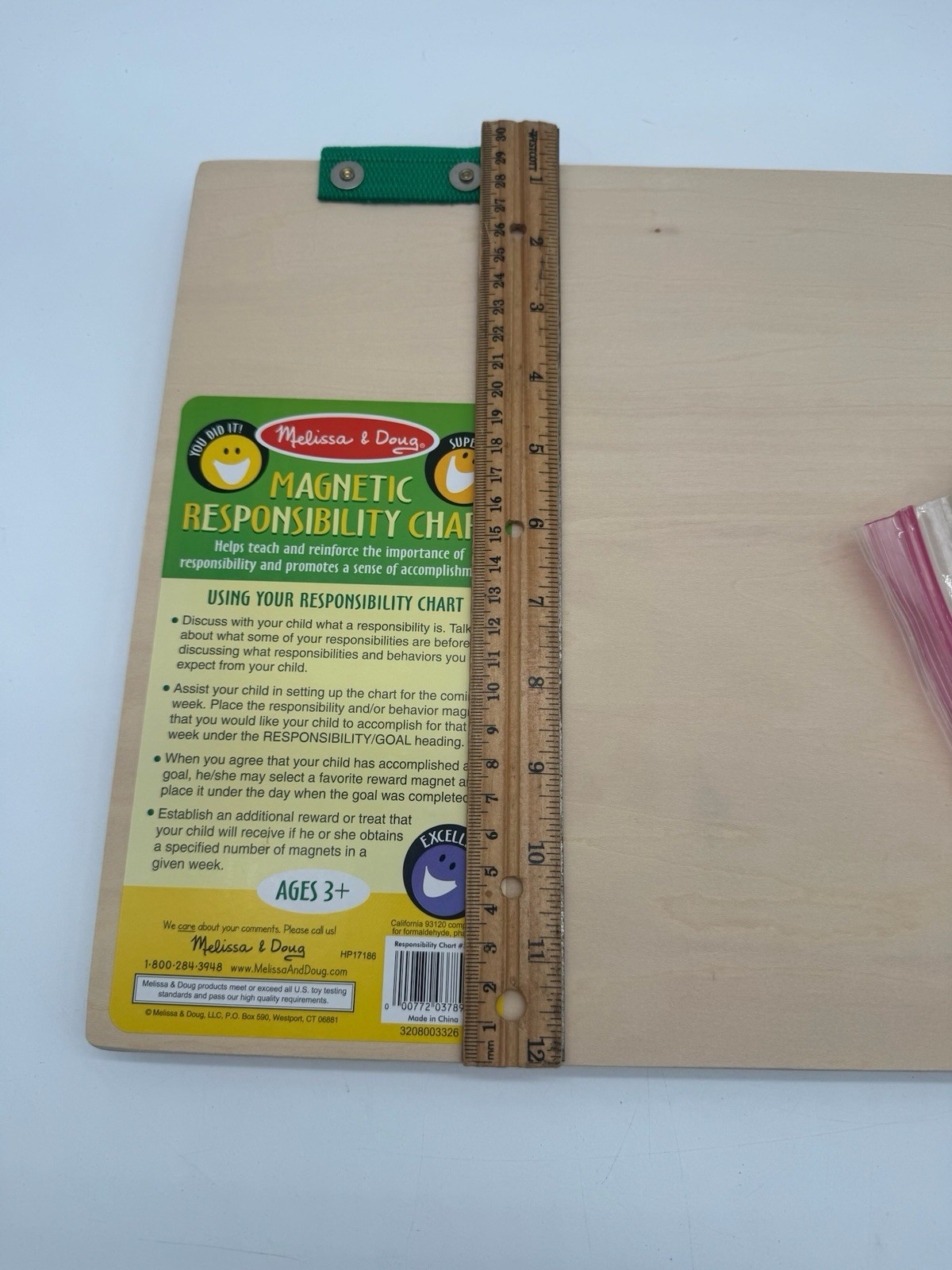 Melissa & Doug Magnetic Responsibility Chart Kids Educational Organize 63 Pieces