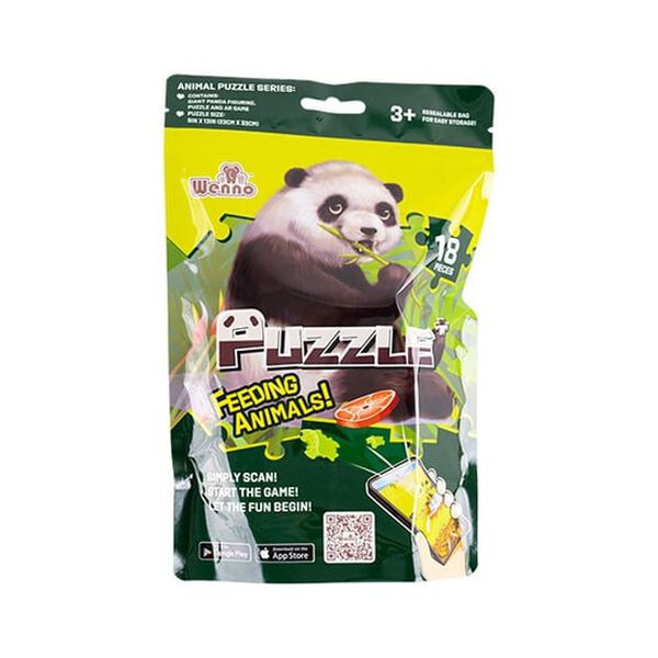 WENNO – ANIMAL PUZZLE SERIES – GIANT PANDA – 18 PCS