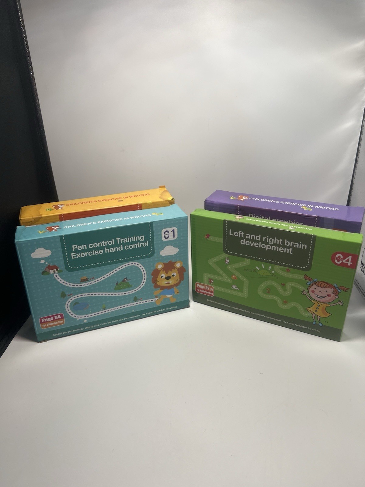 control the pen training step by step exercise hand control for kids stage 1-4