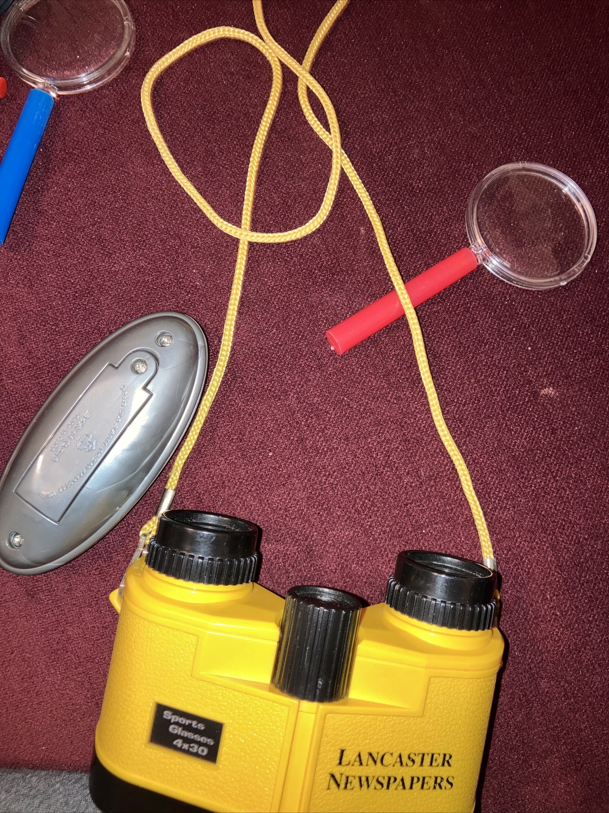 Children’s Detective Kit-Binoculars, 2 Magnifying Glasses, Spy Recorder & More