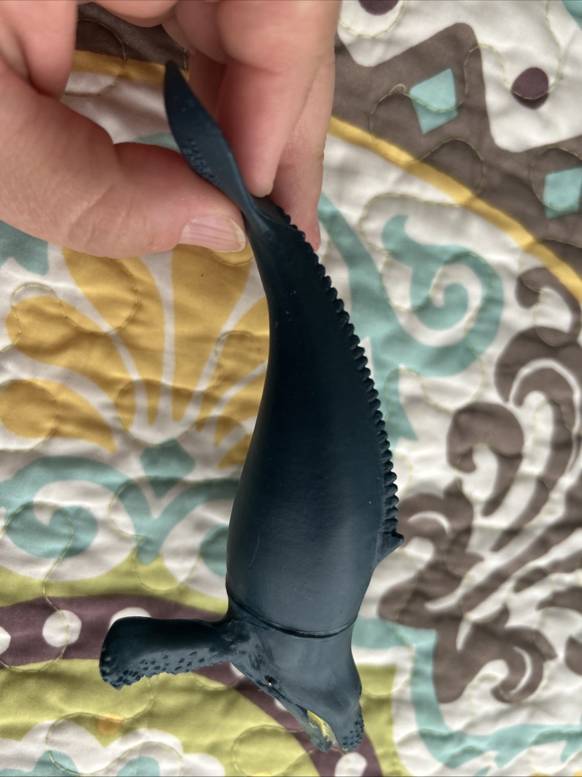Realistic Humpback Whale Toy 6” Plastic Replica Sea Life Decor Cake Topper