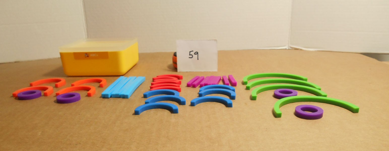 Osmo ABC Squiggle Magic In Box 38 PC Complete Sticks & Rings Little Genius W59