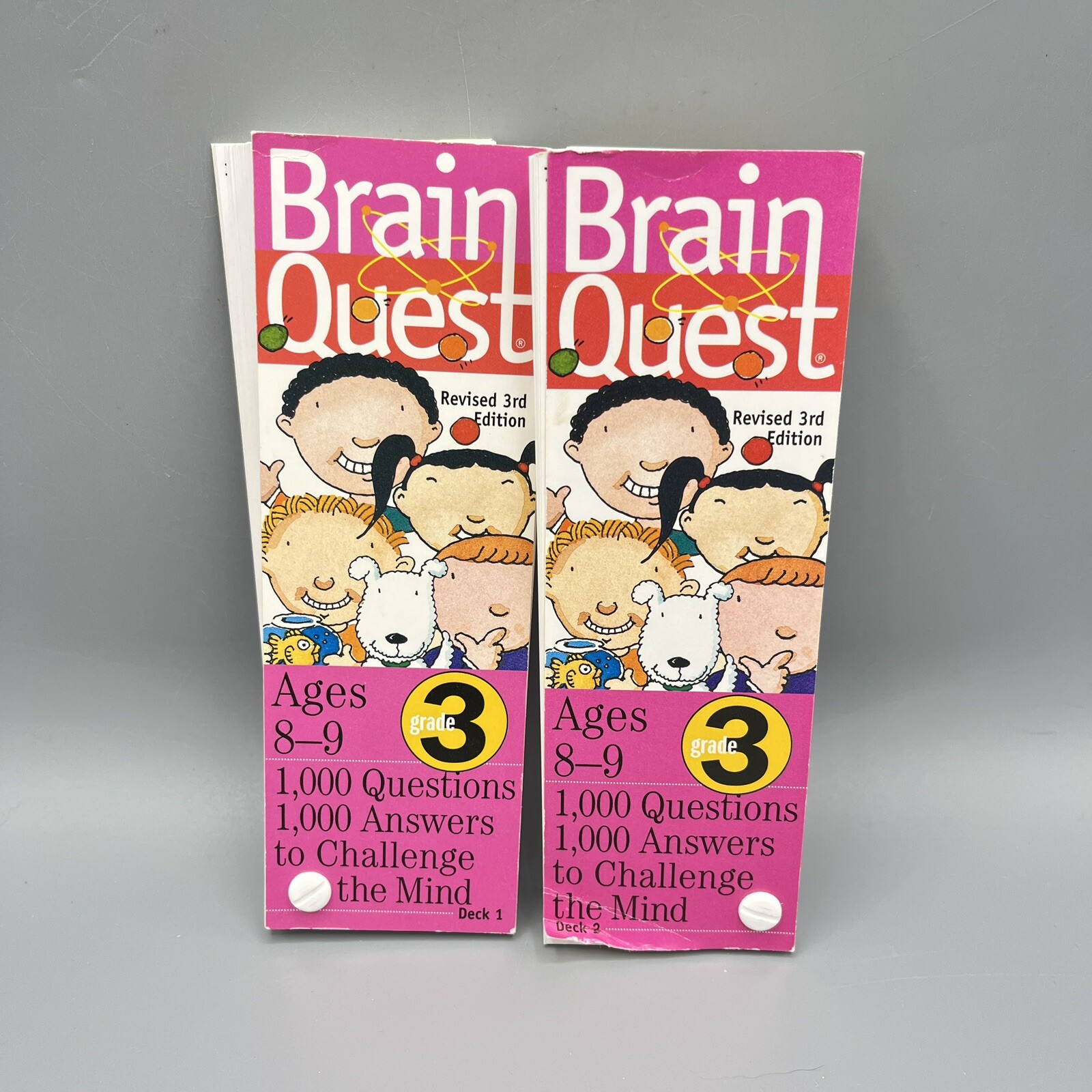Brain Quest Quiz Cards 1000 Questions 3rd Grade Ages 8-9 Revised 3rd Edition – A