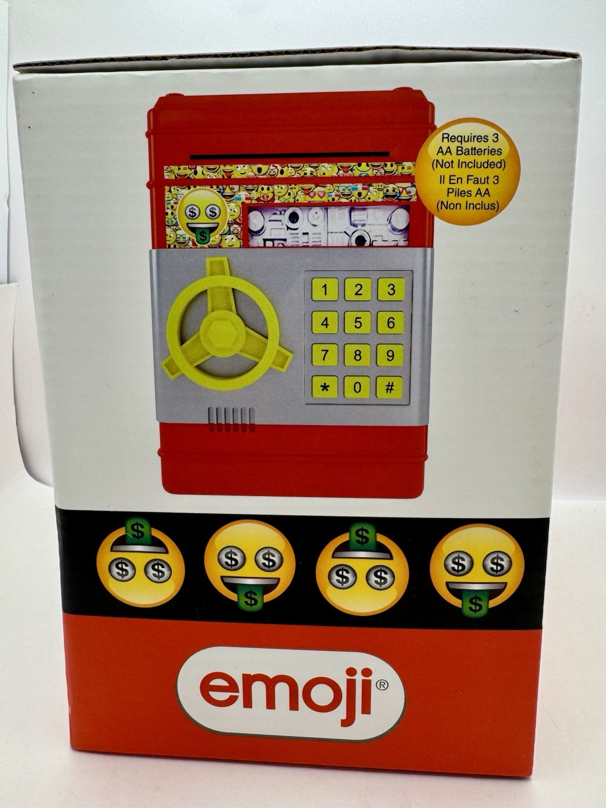 NEW! Emoji Safe Piggy Bank Electronic ATM Password Money Coin Cash Safe USA-Ship