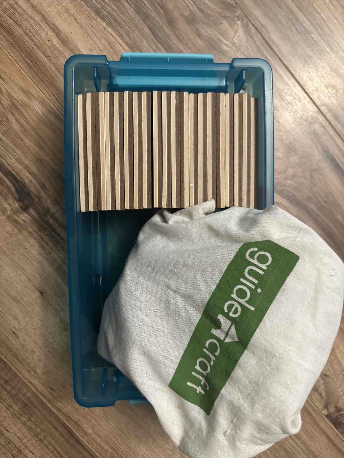 Guidecraft 3D Feel And Find Wood Block Set