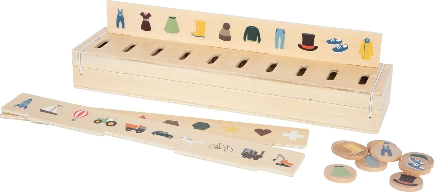small foot Box, Wood, 60 Pictures for Sorting & discovering, for Kids Aged 3+ Ye