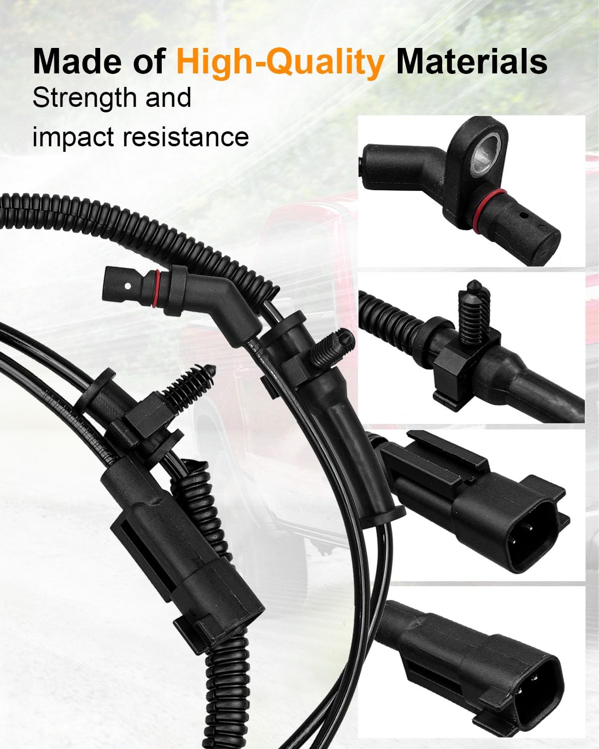 TIKSCIENCE ABS Wheel Speed Sensor Front & Rear Fit for Ram 1500 2013-2018…