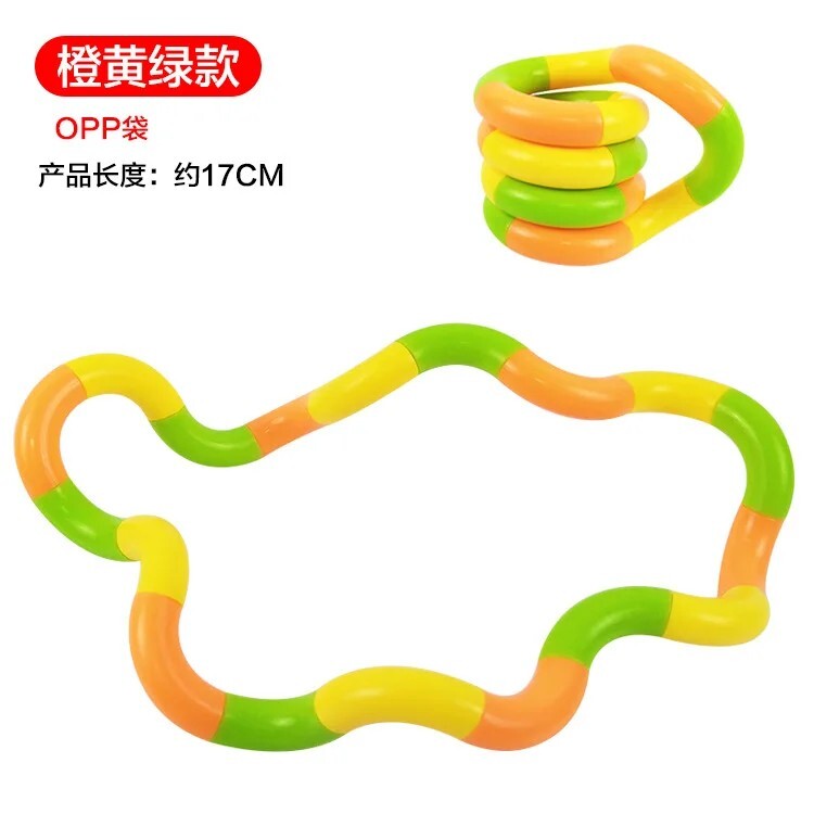 Genuine Tangle Classic Junior Highly Tactile Fidget Stress Kids Toy ASD Hand Toy