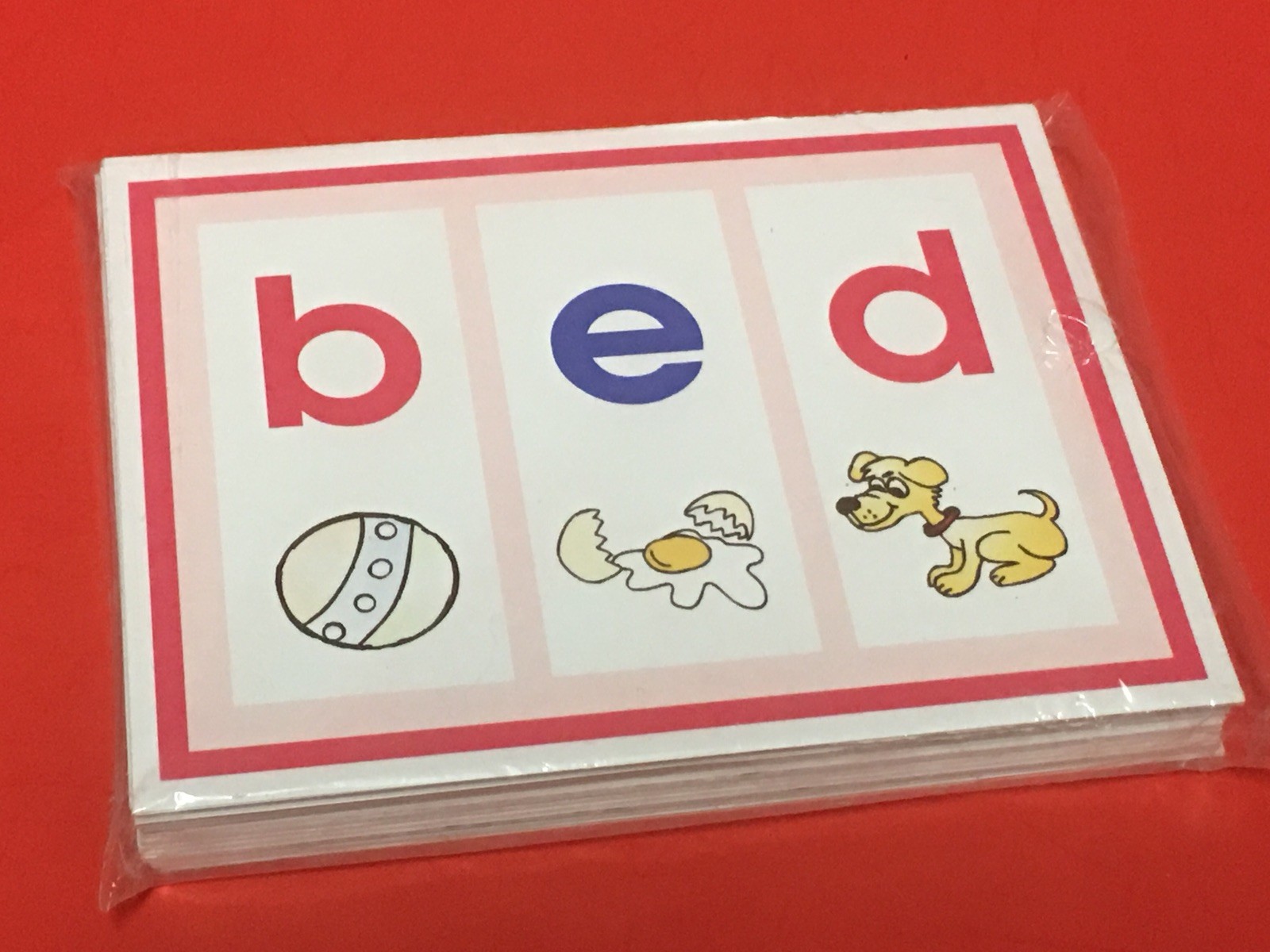Pink Series Montessori – CVC LETTER & SOUNDS FLASHCARDS – 40 Laminated Cards
