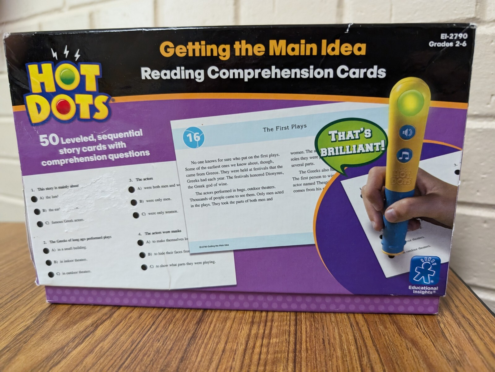 Reading Hot Dots Getting the Main Idea Gr. 2-6
