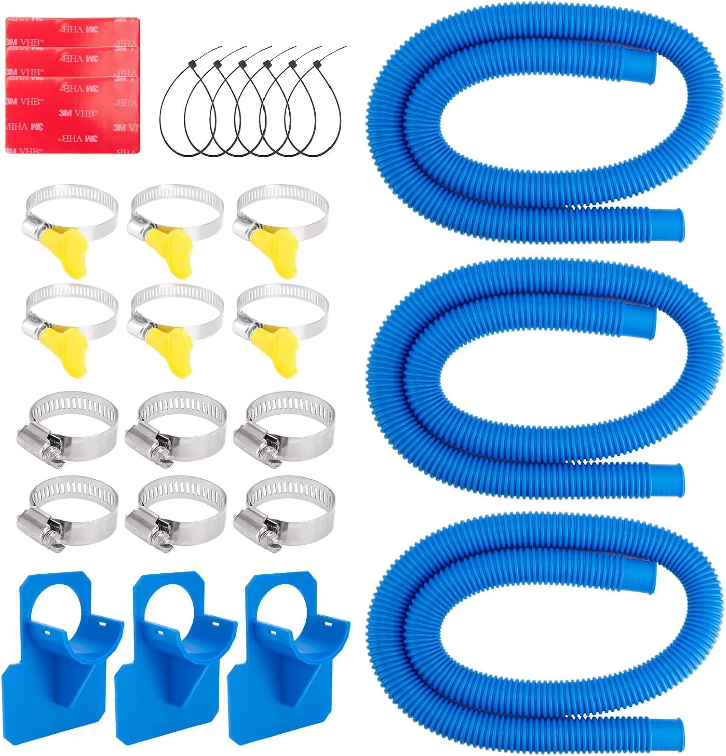 1.25 x 59 Inch Pool Hoses for Above Ground Pools,Pool Filter Pump Hoses,Compatib