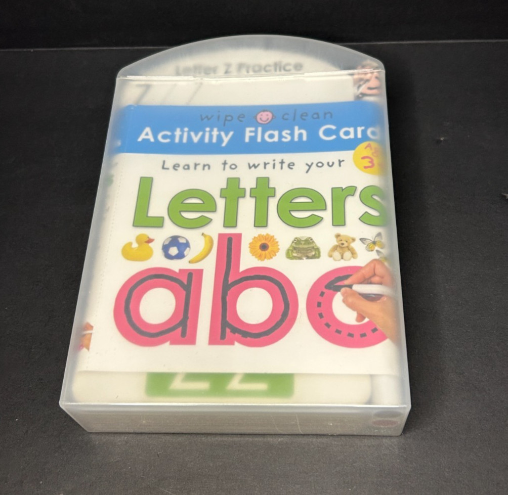 Wipe Clean Flash Cards Learn To Write Your Letters ABC Early Learning Homeschool