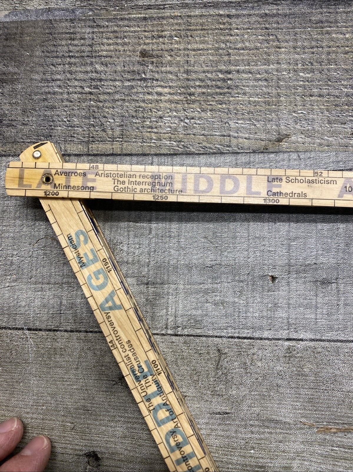 2000 Years By the Meter History Folding Ruler Metermorphosen Teaching Tool