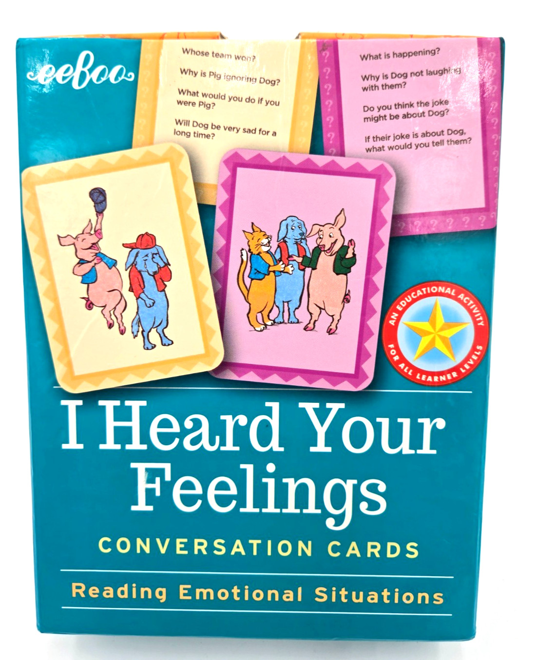 Eeboo Emotional & Social Literacy Conversation Cards For Kids Illustrated