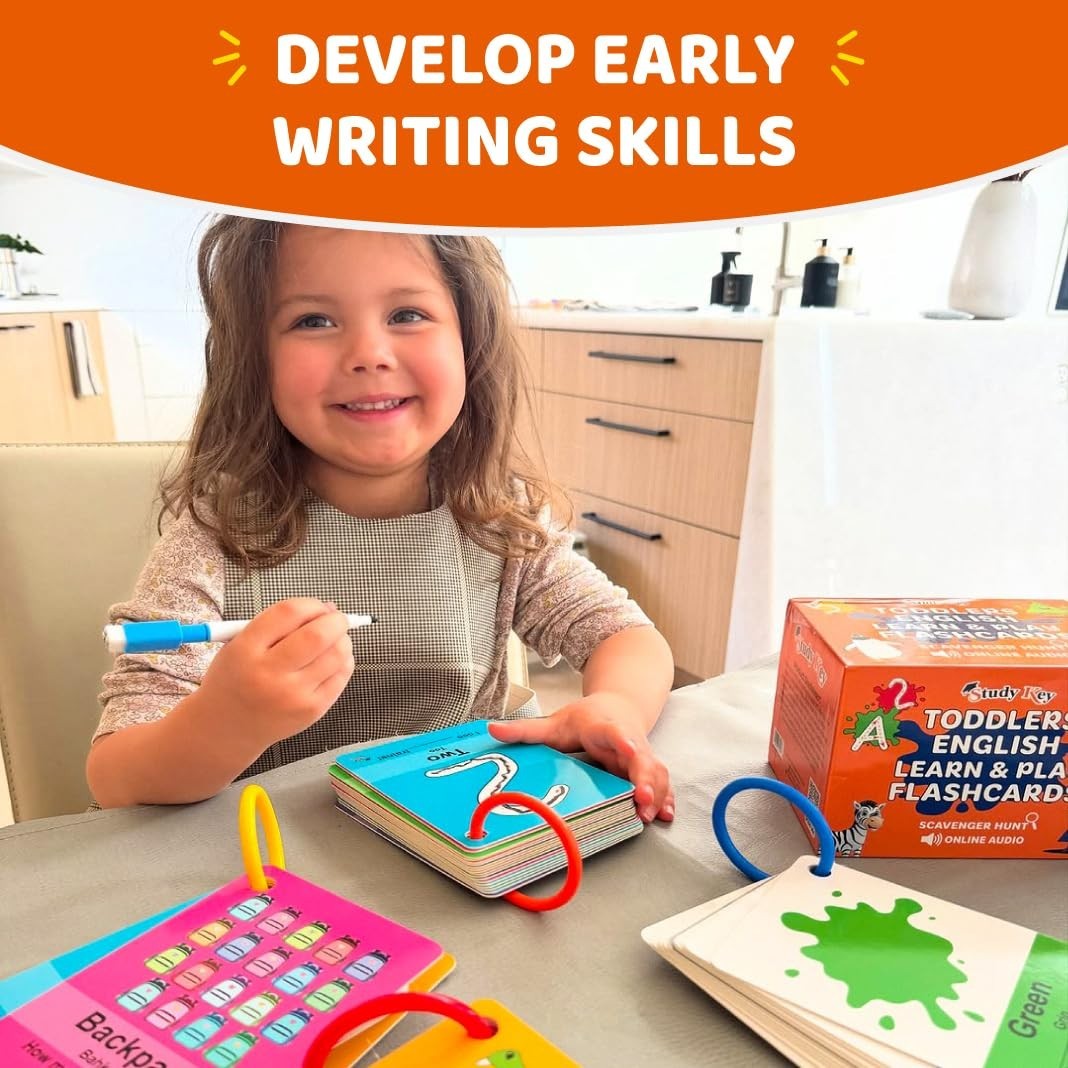 ABC Flash Cards for Toddlers 1-3 – First Words, Alphabet, Animals, Colors, Numbe