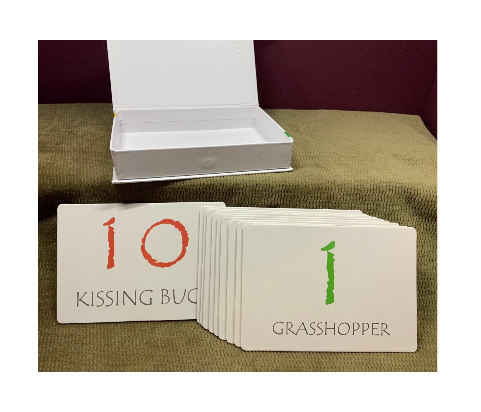 THICK EDUCATIONAL FLASH CARDS COUNTING 1 – 10 & LEARNING INSECTS AS YOU GO ALONG