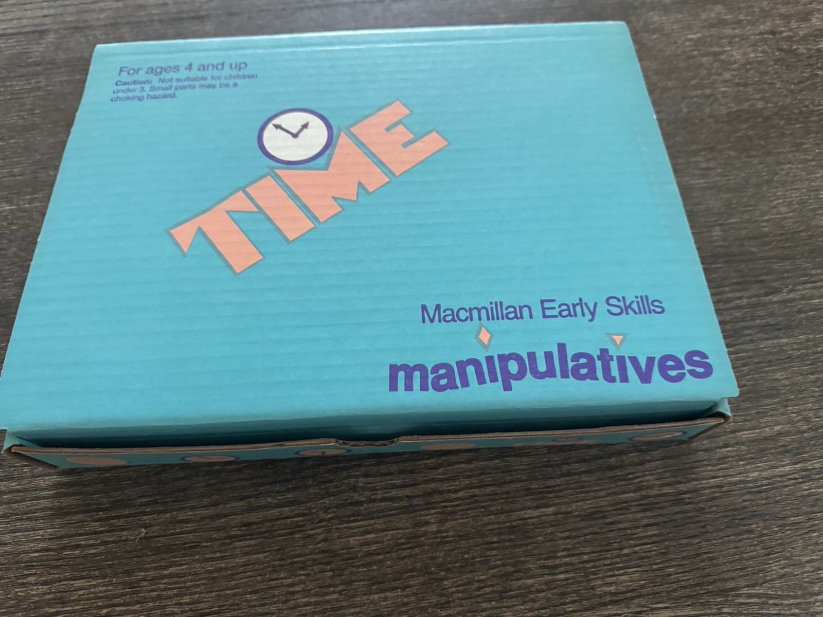 Macmillan Early Skills TIME manipulative SET Telling Time Cards & Clocks 90s