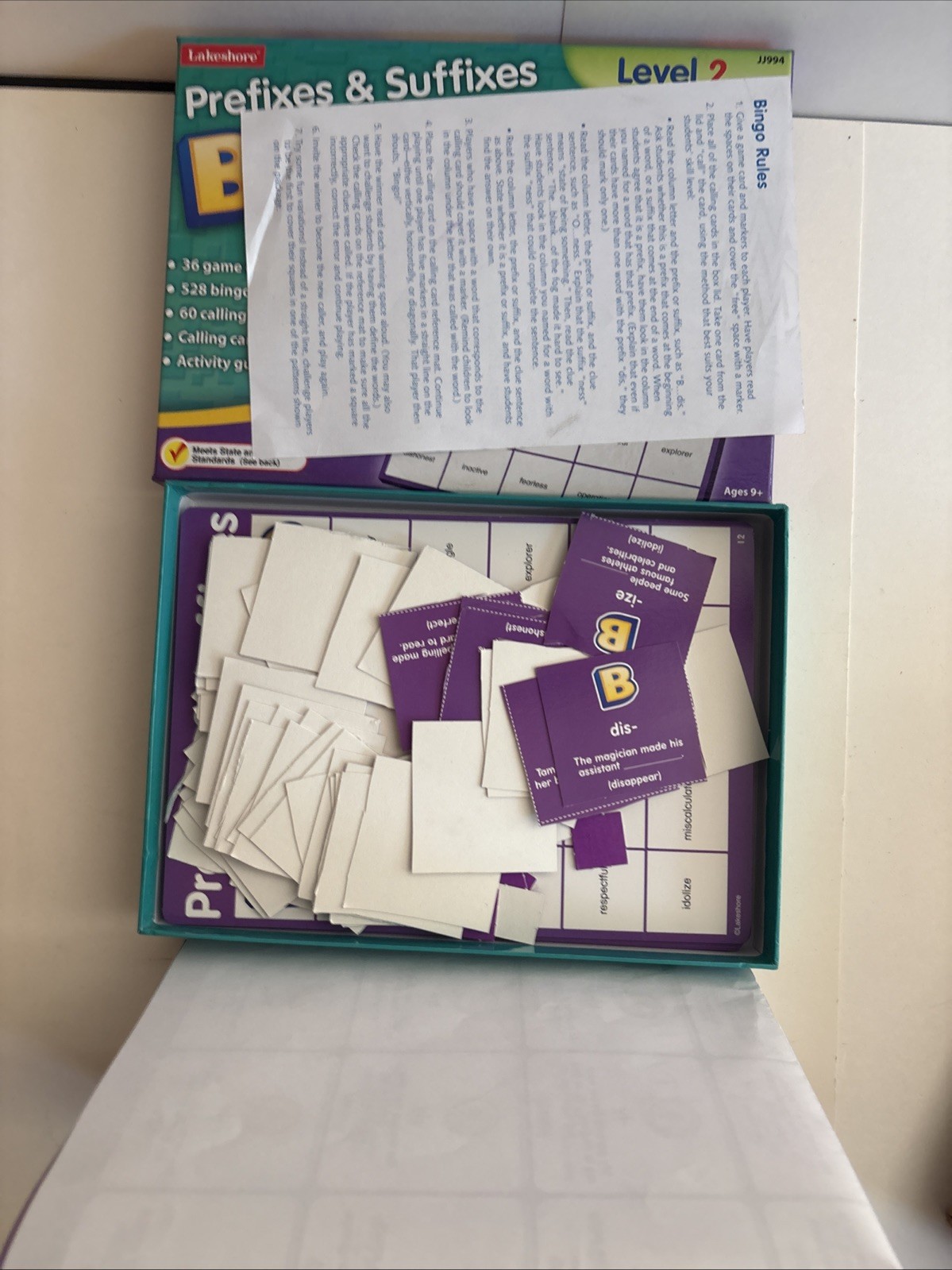 Learning Center Lakeshore Activity Set Lot Of 11 Games 4-9 Homeschool Education
