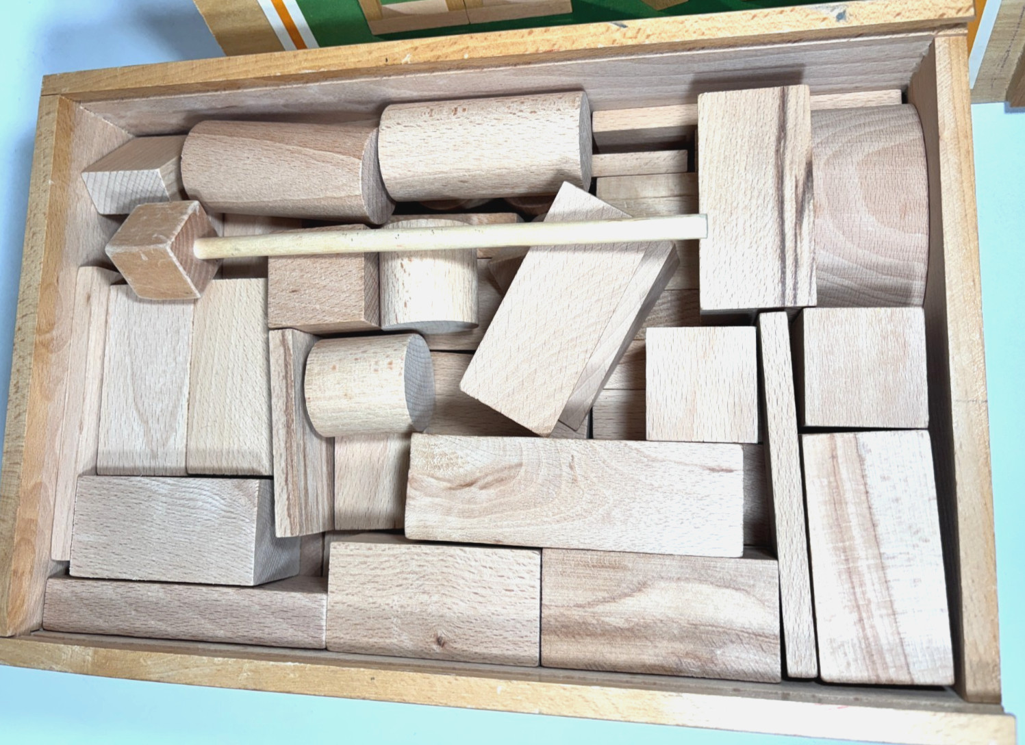 Eichhorn Holzbausteine Starter Block Set Art Nr 1815 Wood Block & Shapes in Box