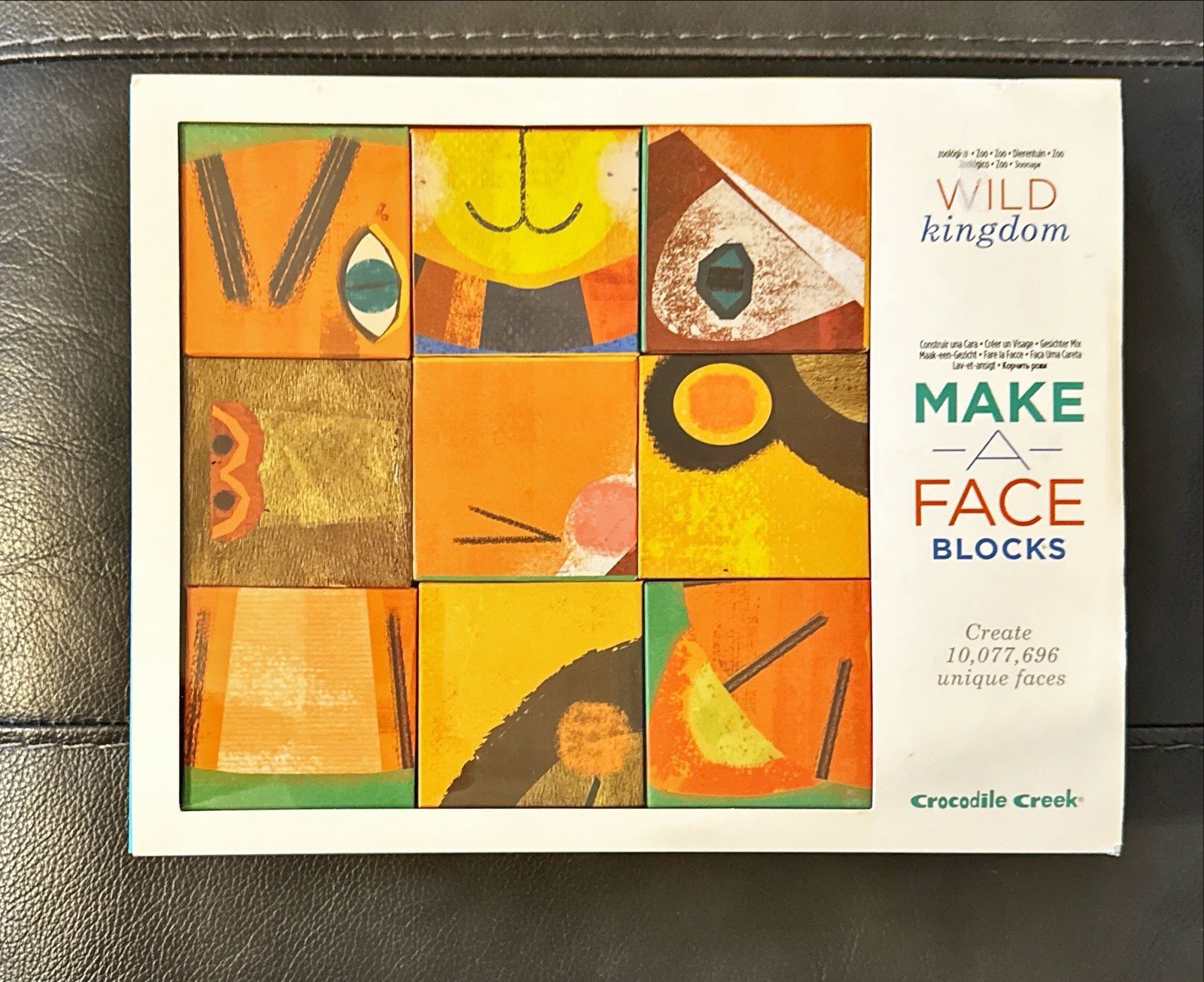 9-Piece Puzzle Blocks – Make-A-Face Mix and Match Block Set Game for Kids Ages 3