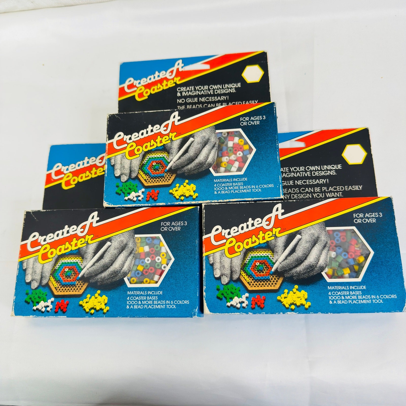 Vintage JCP 3 Sets Of Create a Coaster Bead Packs Set