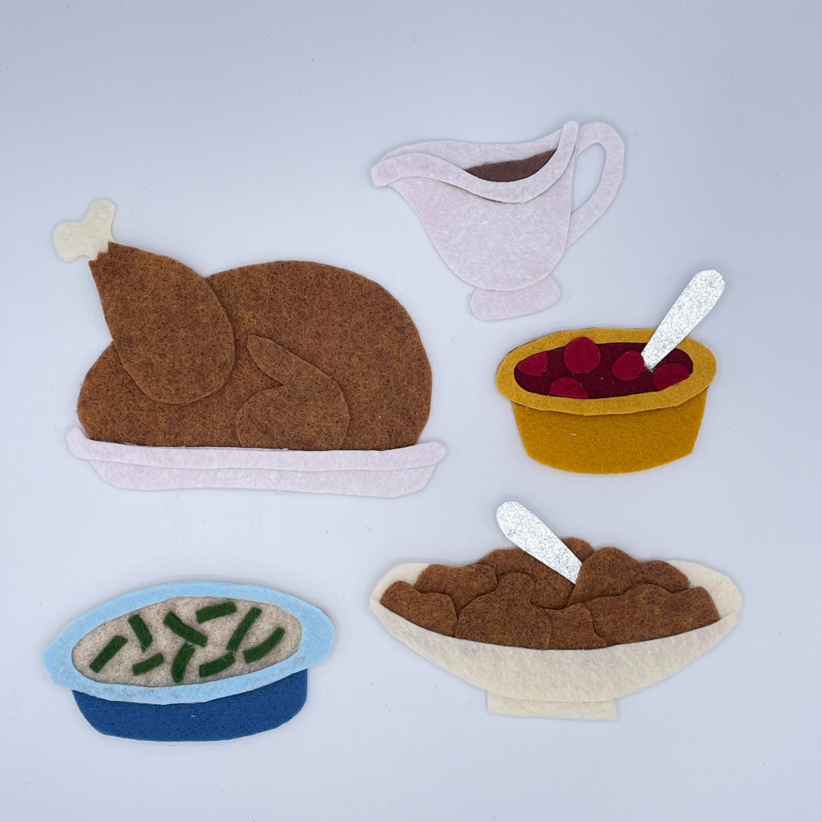 Thanksgiving Dinner Felt Story Set for Felt or Flannel Board Play