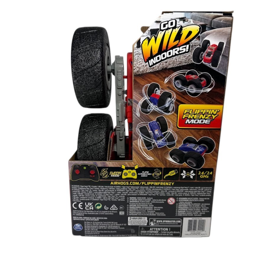 Air Hogs Super Soft 2-In-1 Flippin Frenzy RC Vehicle 360° Tornado Action NIB