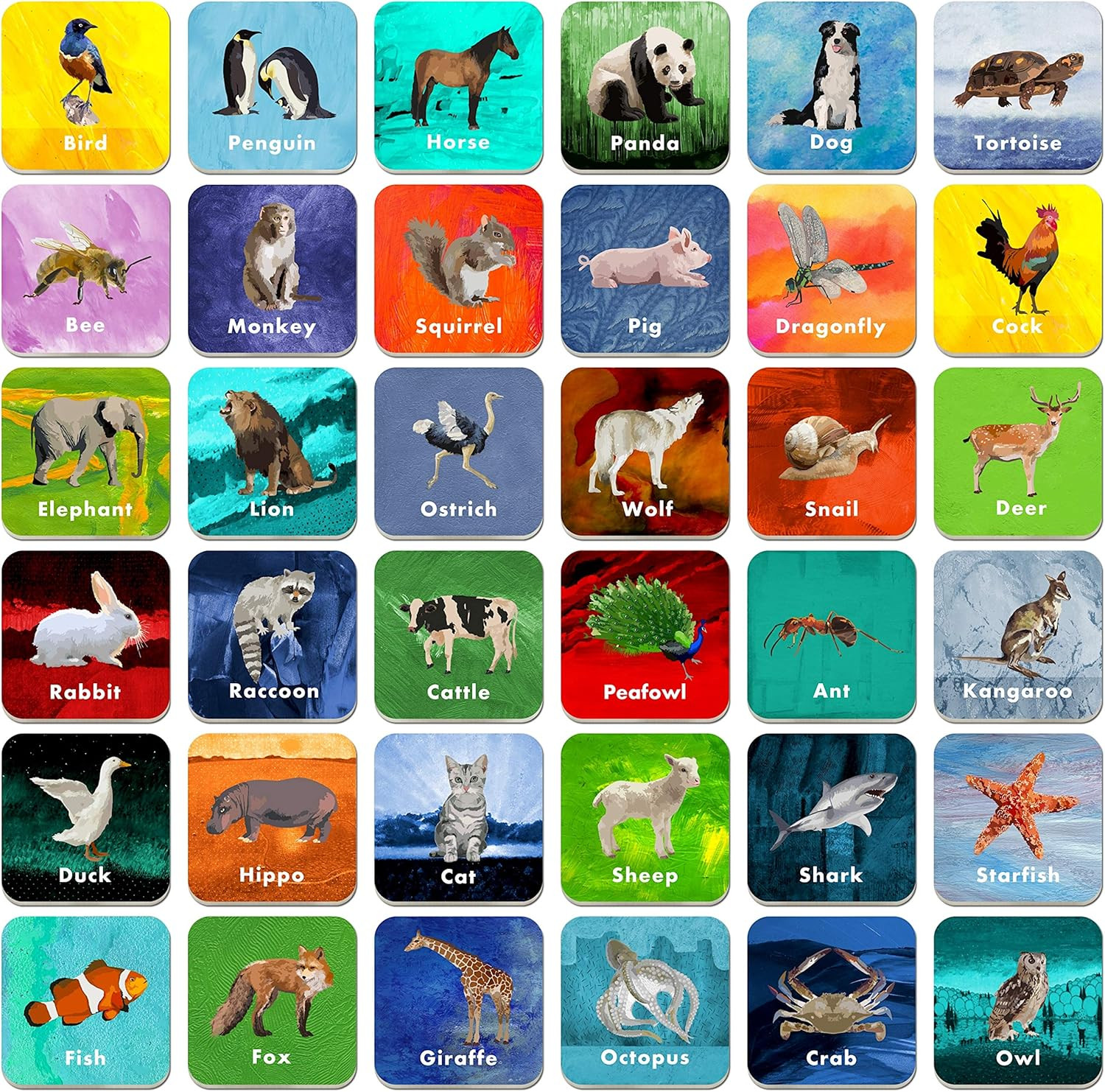 Memory Matching Game, 72 PCS Sight Words Matching Cards for Kids, 36 Pairs Memor