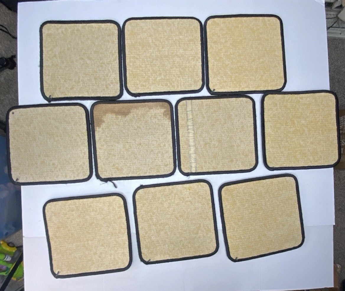 Lot 50 Number Carpet Squares Classroom Preschool Rug Tiles Floor Mat School 12”