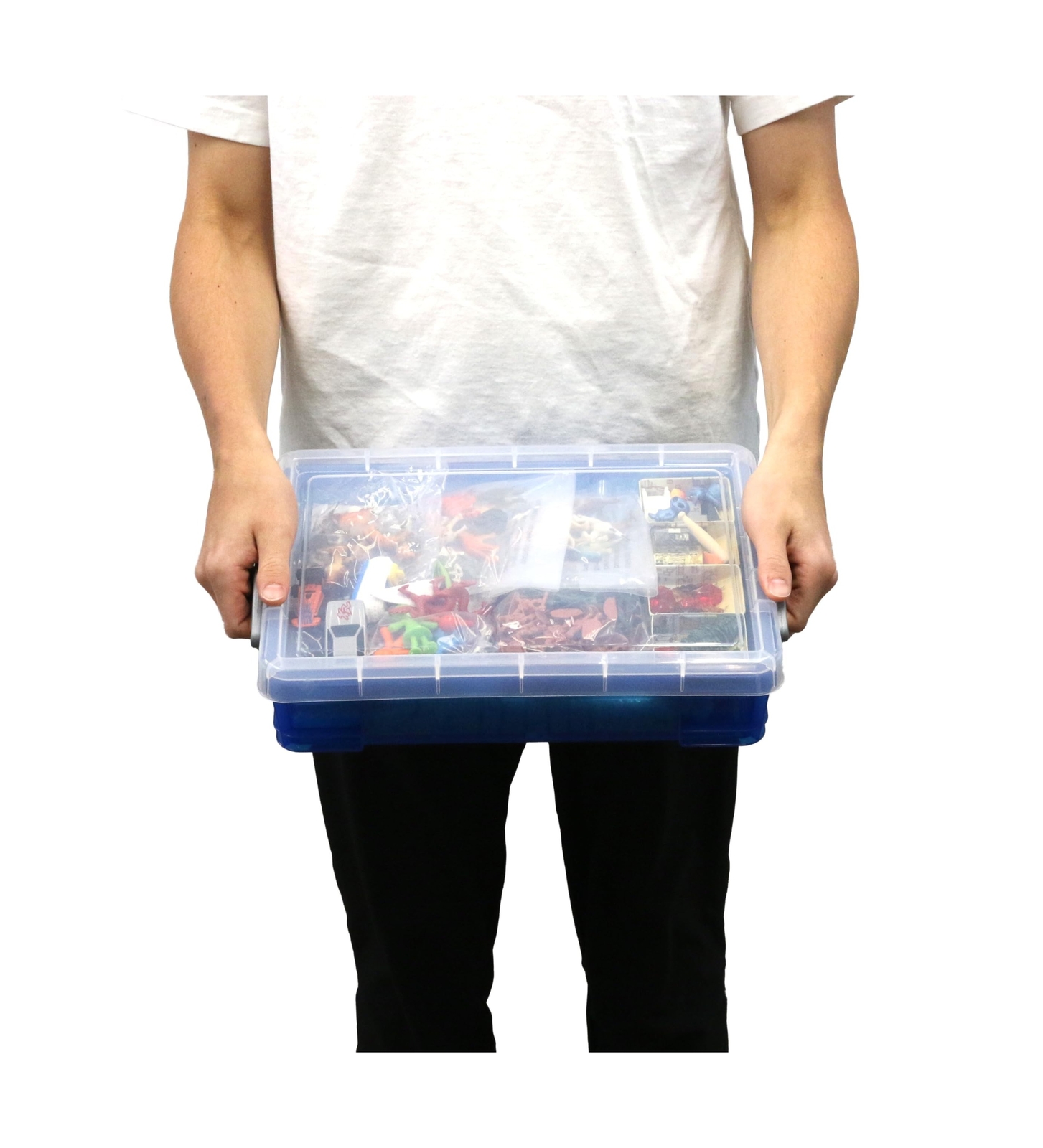 Play Therapy Sand Tray Basic Portable Starter Kit with Tray, Sand, and Miniat…