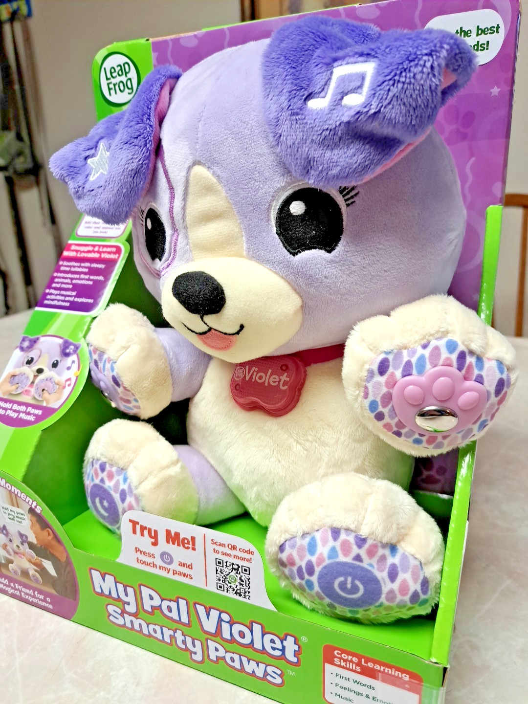 New LeapFrog My Pal Violet Smarty Paws – 40+ Songs & Phrases – Interactive Plush