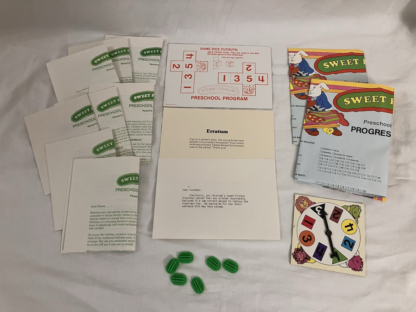 Vintage Sweet Pickles Preschool Program Learning With Green Bus Case
