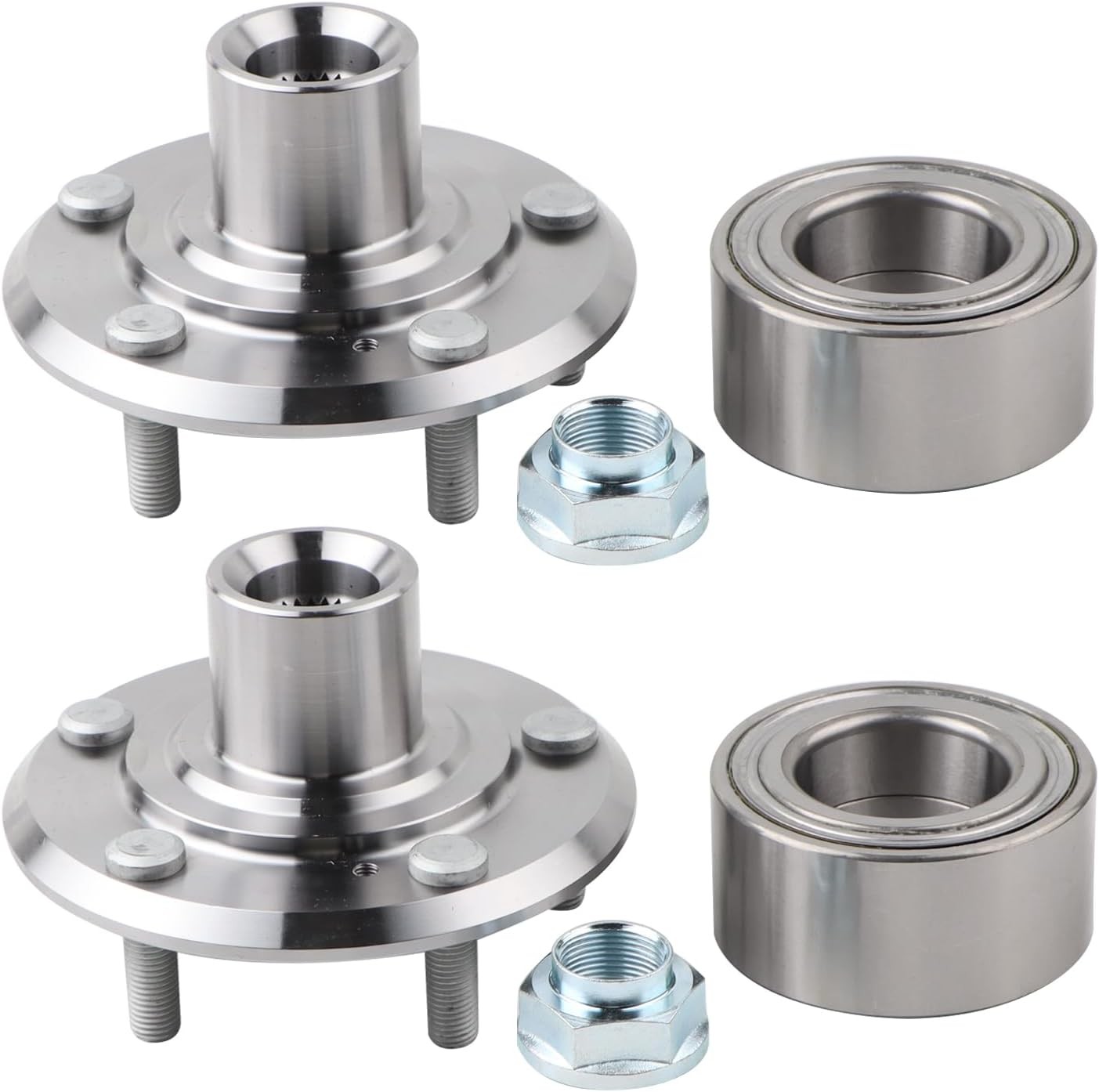 2Pcs Front Wheel Hub Bearing Assembly Compatible with 2001-2002 Acura MDX,