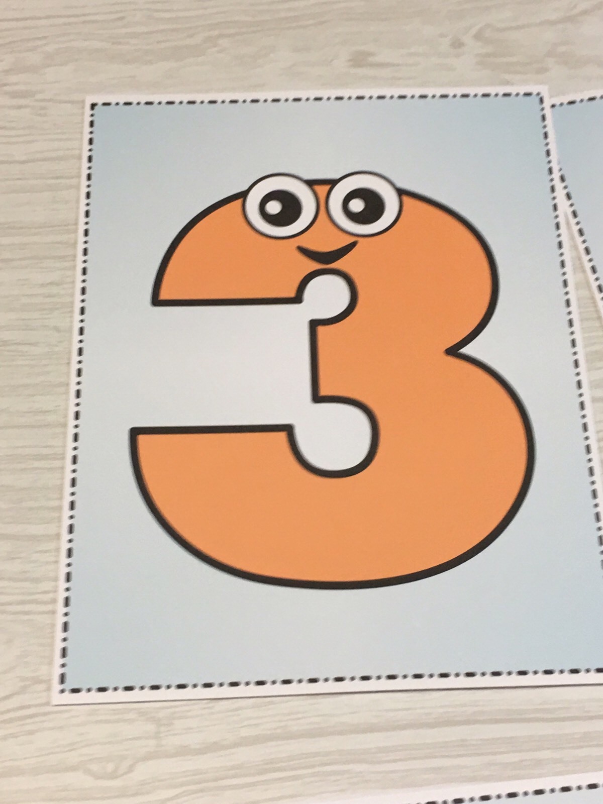 0 – 10 Full color Number People cards- Pre school Kindergarten Math