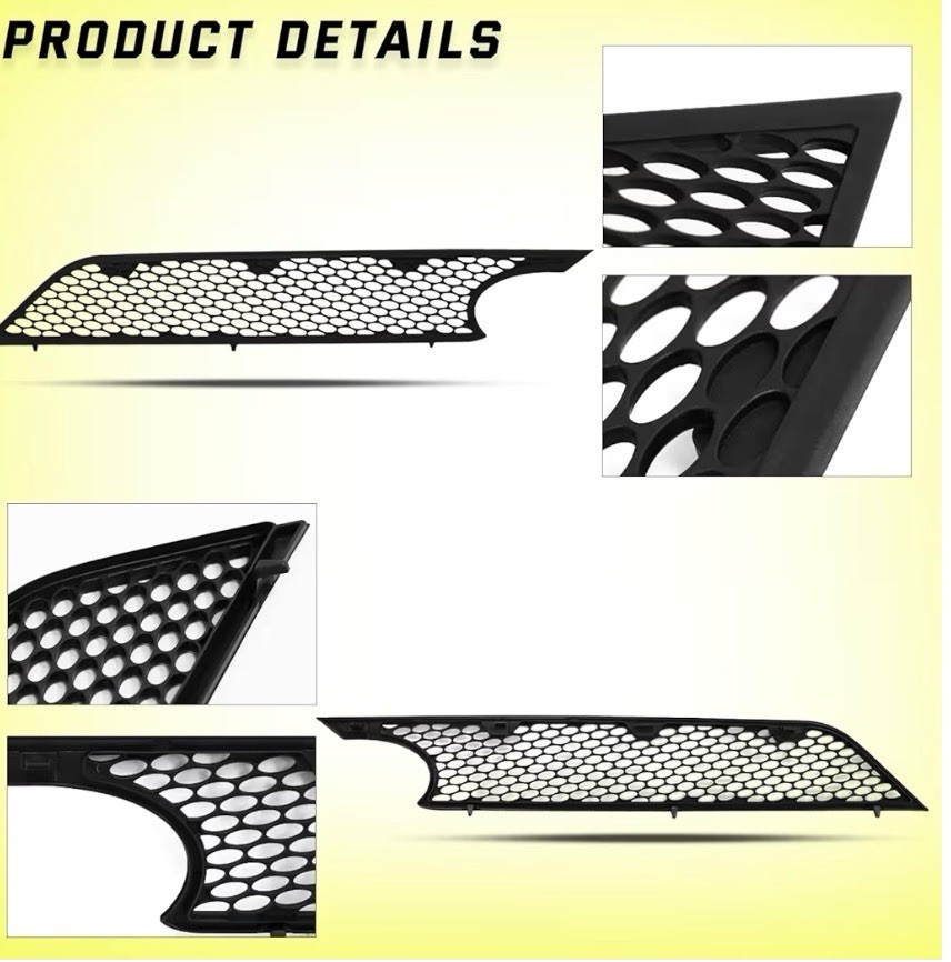 Black Side Grille Replacement Hood Vent Air Intake Grill fit for 2023+ Right