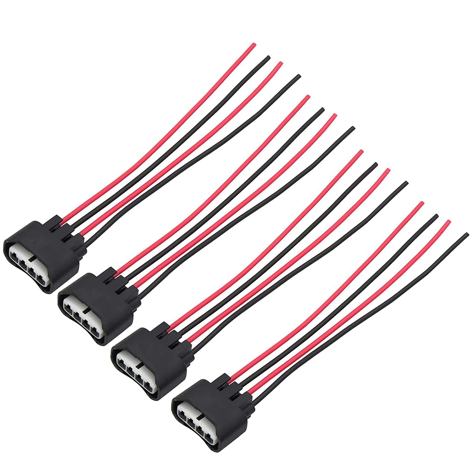 4 Packs Ignition Coil Connector Compatible with Toyota Scion Pontiac 4 Pack