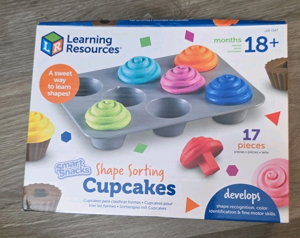 Learning Resources Smart Snacks Shape Sorting Cupcakes Educational Toy Ages 18+