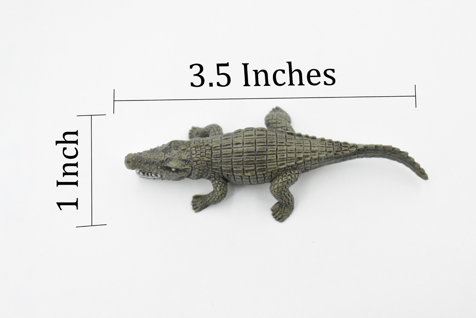 Alligator, Gator, Reptile, Realistic Soft Rubber Model, Toy, Figure 3.5″ F1087