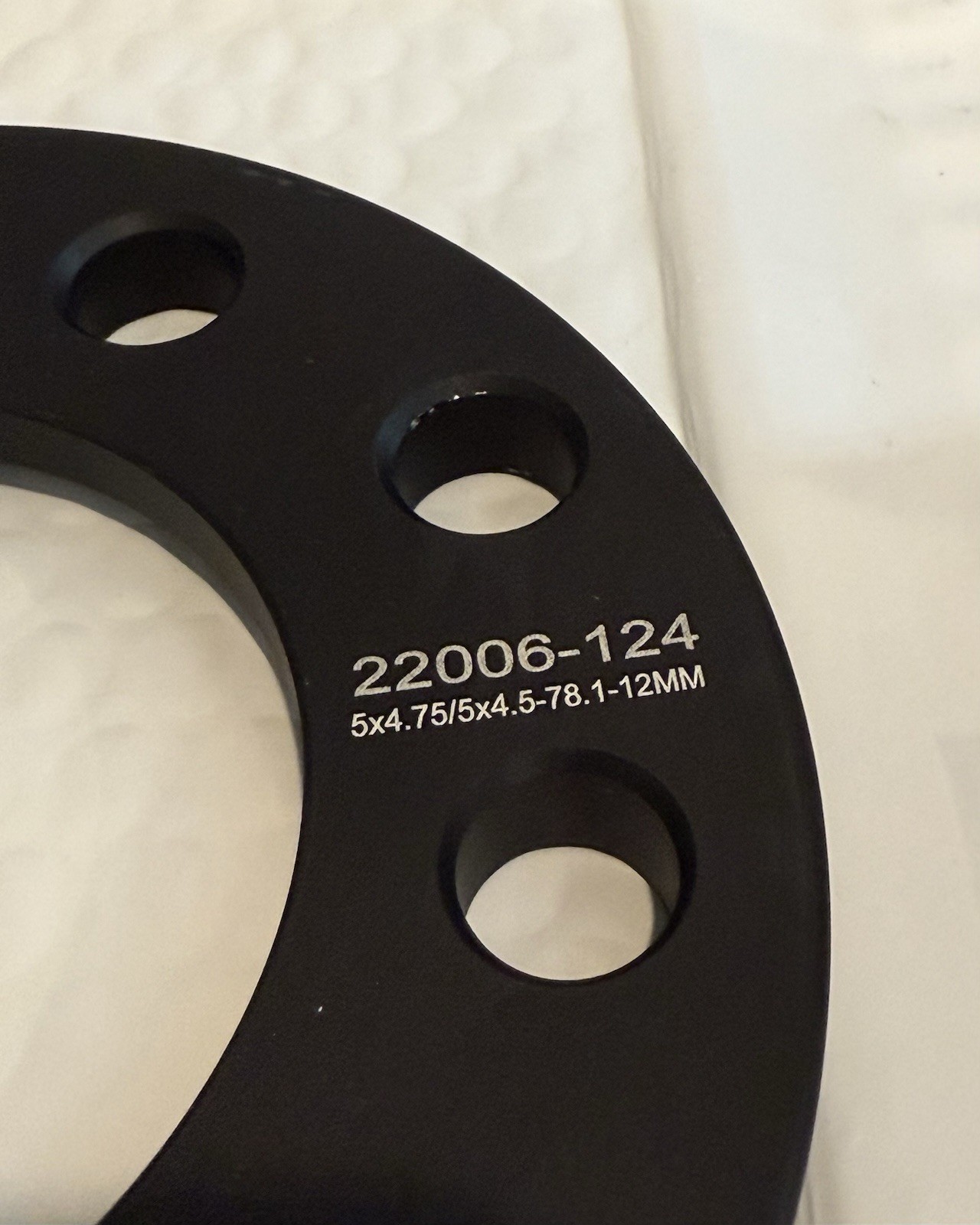VLAOSCHI Black Forged 5×4.5 5×4.75 5×114.3 Wheel Spacers 1/2″(12mm) (4 Pc Set)