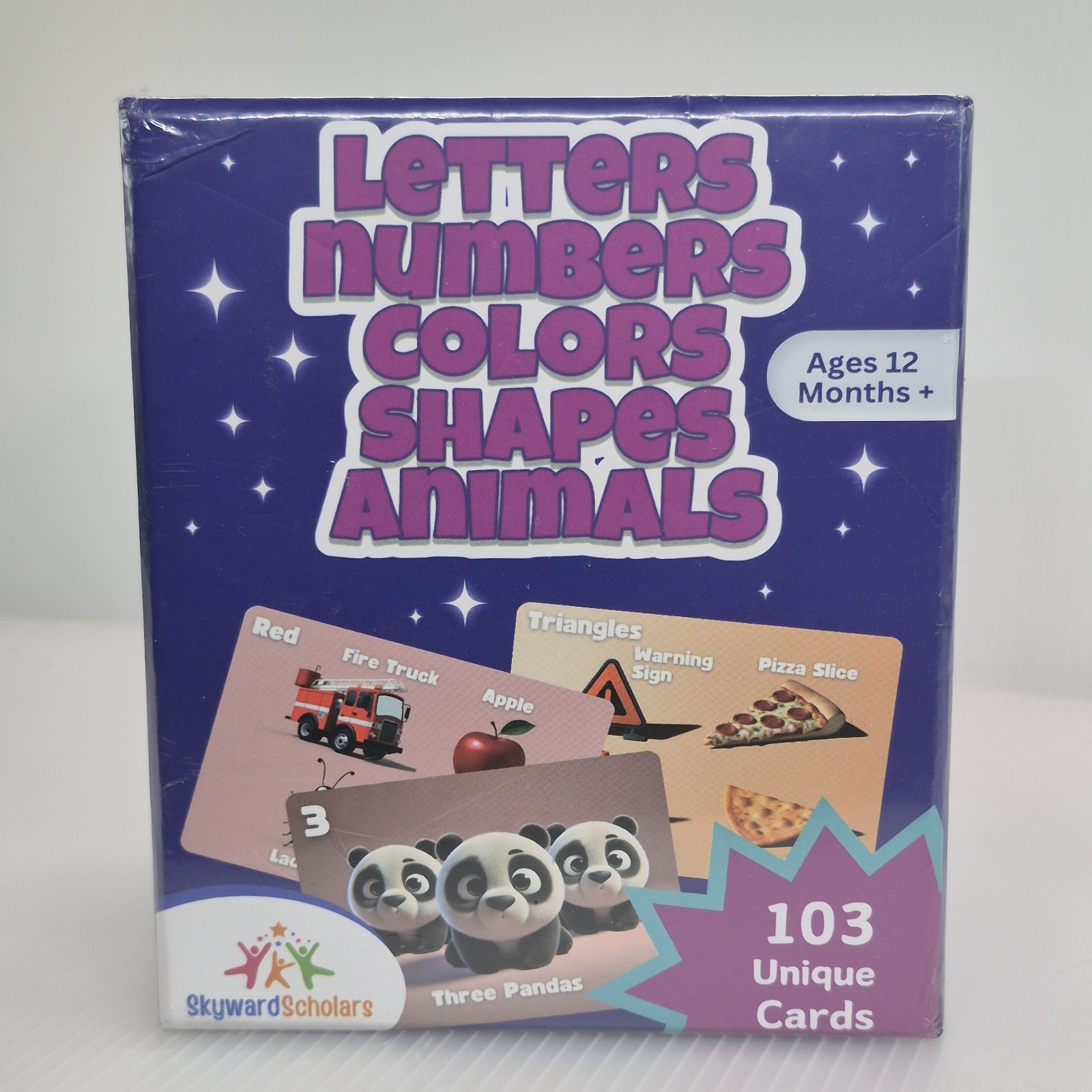 Flashcards for Toddlers Letters Numbers Colors Shapes & Animals 12 Months Plus