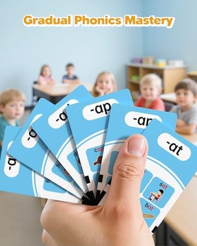 Phonics Talking Flash Cards for Toddlers 3-8, Airbition Learn to Read in 20 Stag