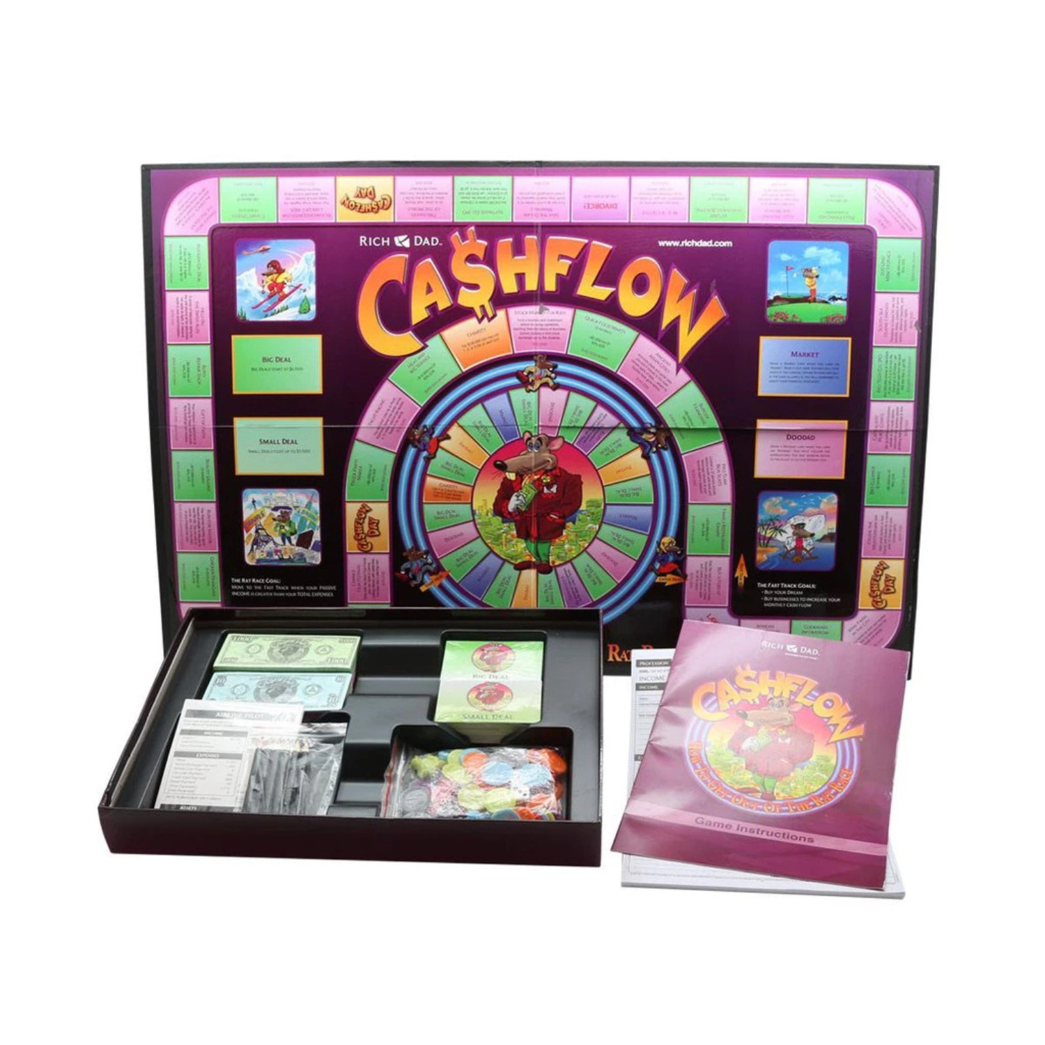 Rich Dad Cashflow 101 or 202 Brettspiel von Robert Kiyosaki Finance Investment