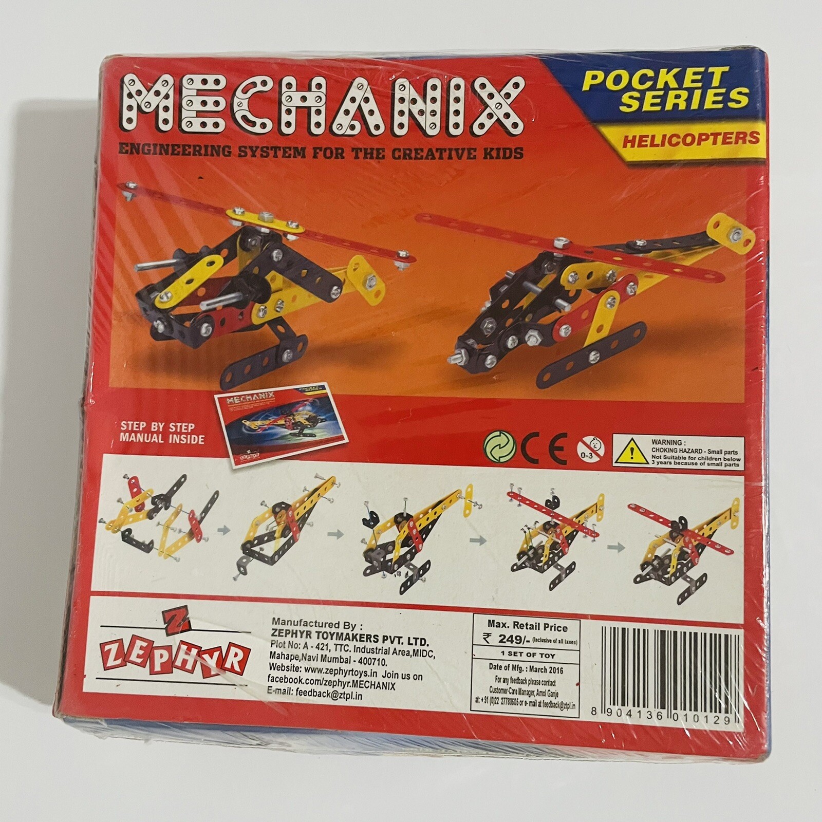Mechanix Pocket Series Helicopters Multicolours 93 Pieces