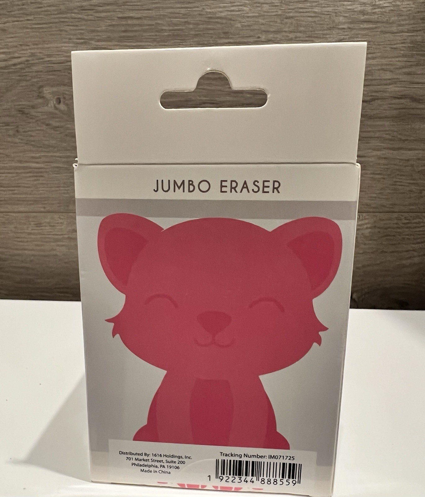 Jumbo Big Baby Leopard Pink Eraser Can Be Disassemble/Reassemble Eraser 4” Tall