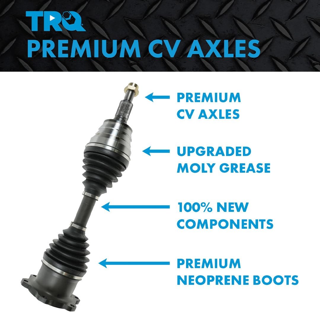 TRQ CV Axle Assembly for Hummer H3 H3T Front Driver Passenger Side Replacement